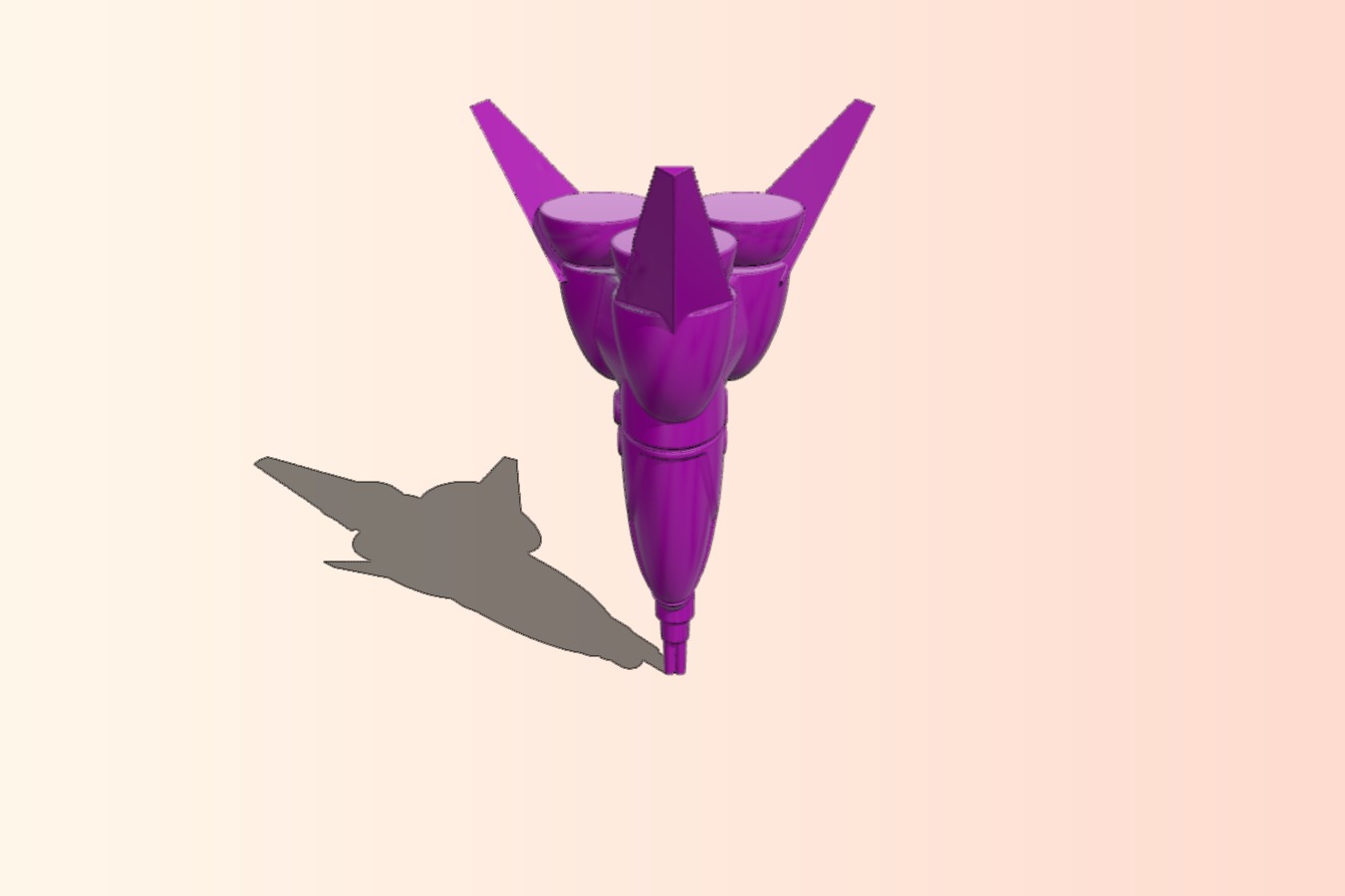   Robotech Zentran or Zentraedi Fighter Pod with Gatlin Equipt