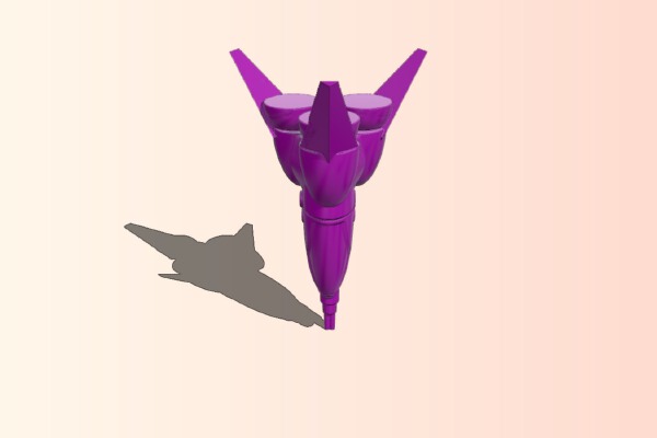   Robotech Zentran or Zentraedi Fighter Pod with Gatlin Equipt | 3d print model