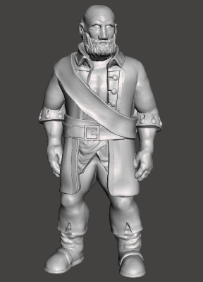 Dexter (Supportless 32mm scale) - Tabletop miniatures | 3d print model
