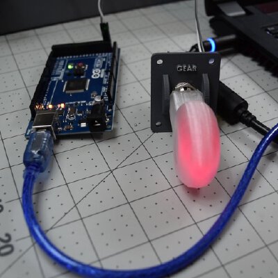 Flight Simulator Gear Switch | 3d print model