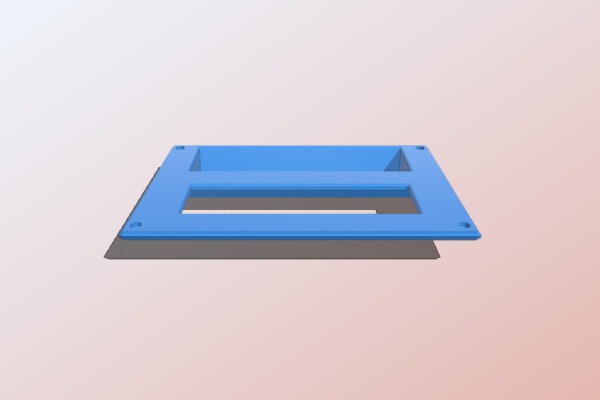 Camaro Single Din Radio Bezel | 3d print model