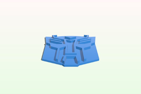 Autobot cookie Cutter | 3d print model