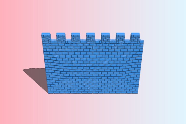 Castle Wall | 3d print model