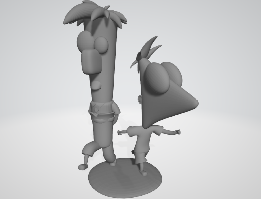 Phineas and Ferb - Figurine by Objoy Creation | 3d print model