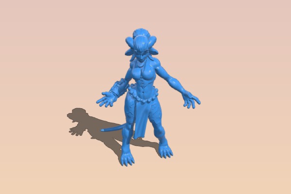 Tiefling Warlock Miniature | 3d print model