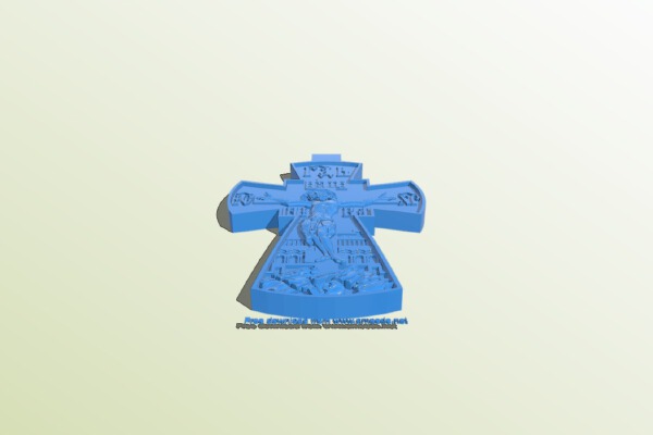 Cross necklace pattern | 3d print model