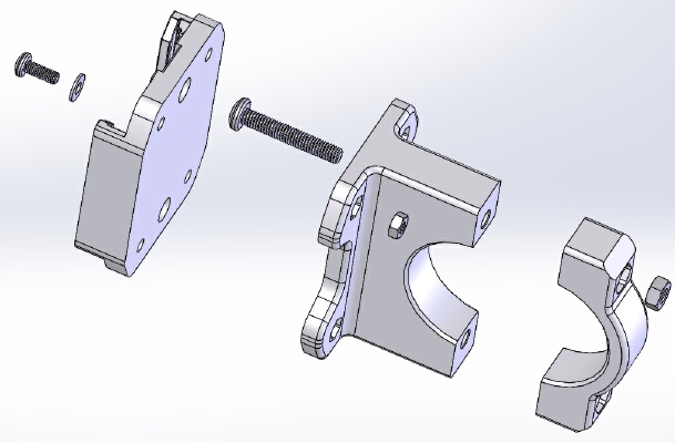 Sony Action Cam bike mount for HDR-AS15 | 3d print model