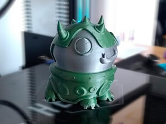Mascota Hellbot para Magna DUAL en dos colores (Doble Extrusor) | 3d print model