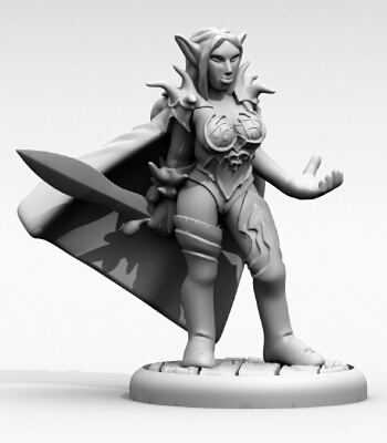 Elven Nature Priest | 3d print model