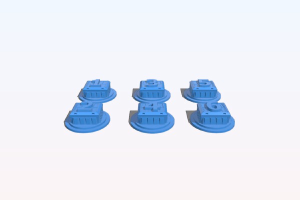 Crate Objective Markers | 3d print model