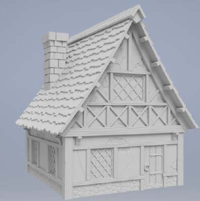 Medieval house | 3d print model