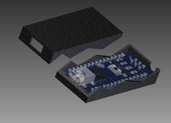 Arduino Pro Nano V3 with USB Case | 3d print model