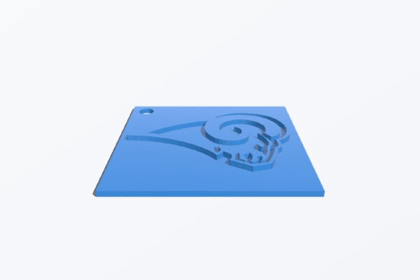 Rams Keychain | 3d print model