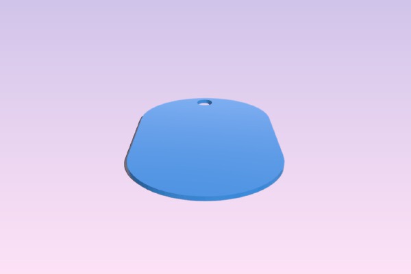 Blank keytag | 3d print model