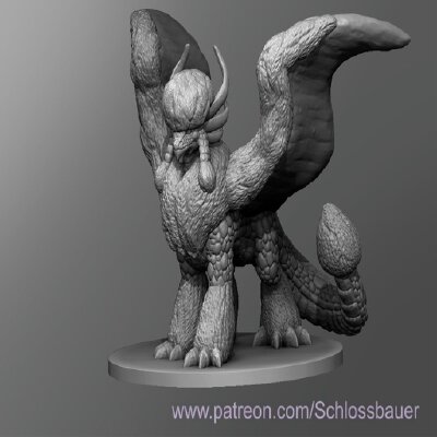 Snow Dragon | 3d print model