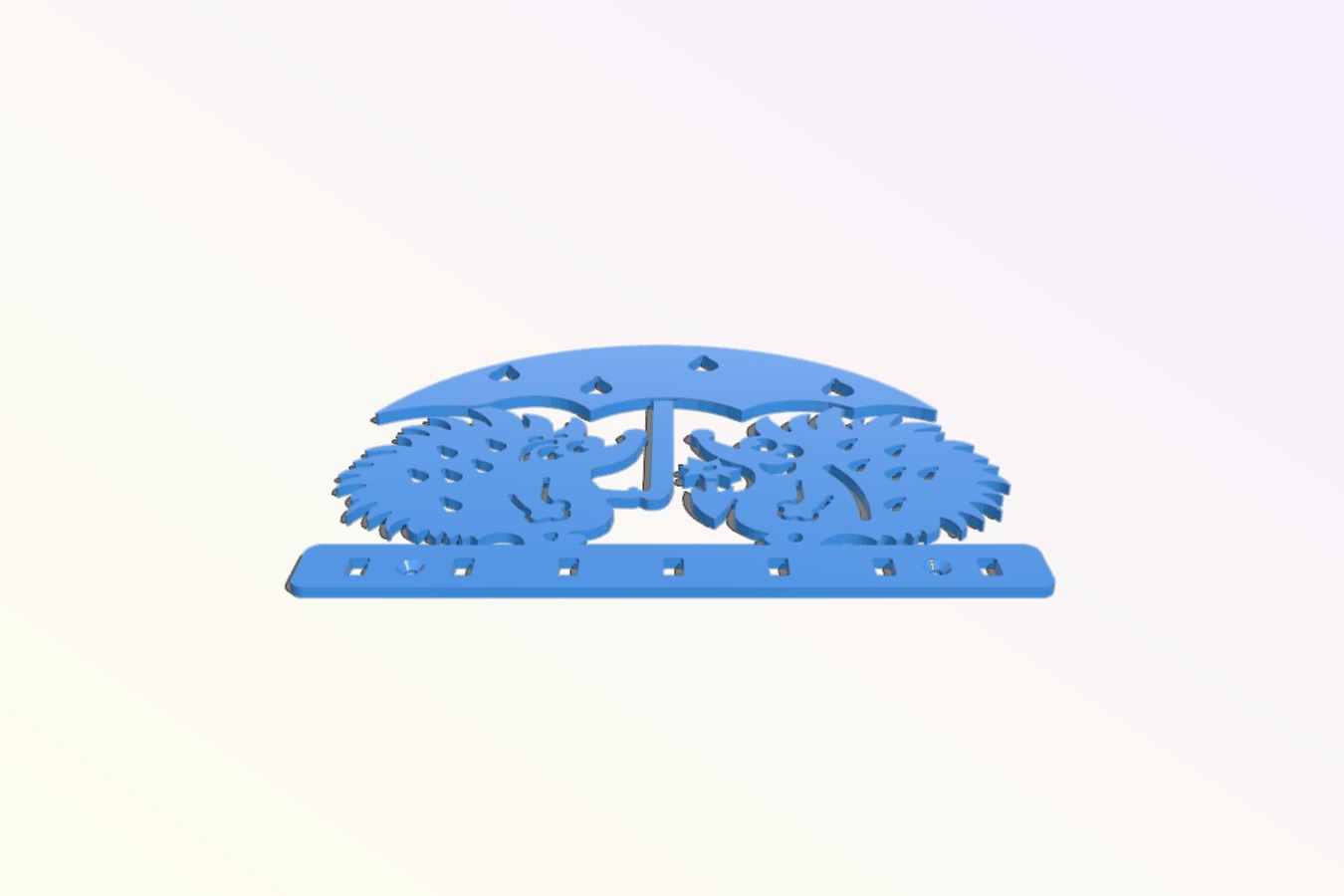 Wall Key Holder - Hedgehogs