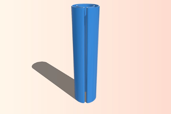 AA to C Battery Adapter | 3d print model