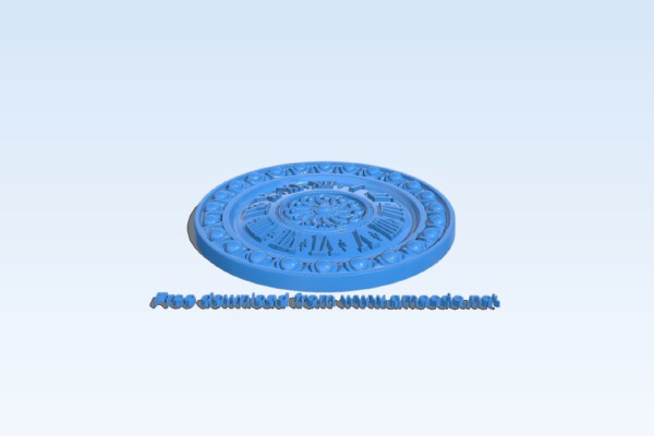 Wall clock pattern | 3d print model