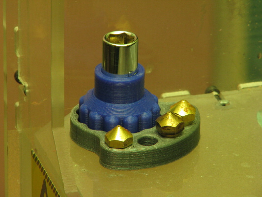 Nozzle spanner _ wrench and holder. | 3d print model
