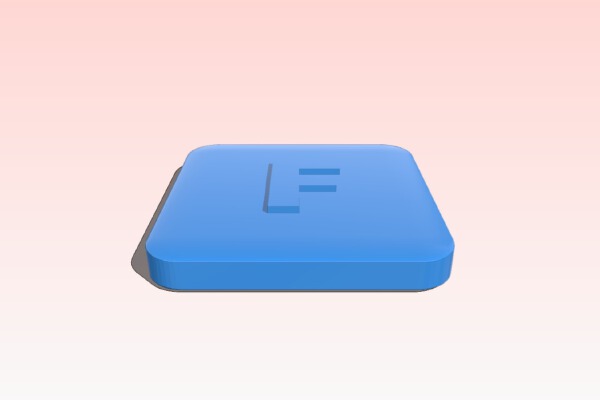 Replacement key for Macbook pro '13 mid 2012 | 3d print model