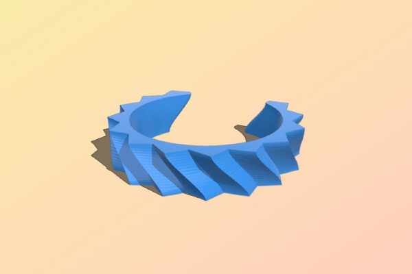 lofted bracelet | 3d print model