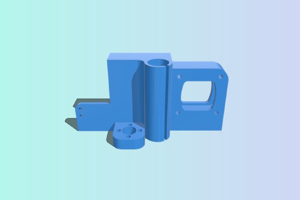 HIC Prusa I3 X-axis Motor Carriage *OFFSET Z-AXIS RODS* | 3d print model