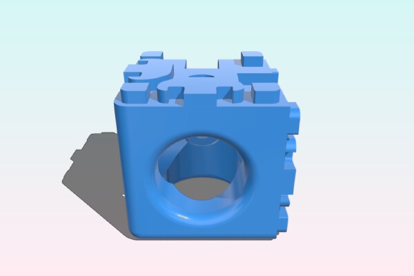 ITEM light 4040 3-way-connector | 3d print model