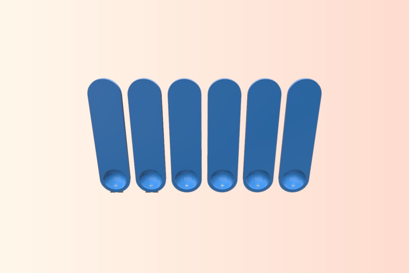 Six Tiny Measuring Spoons