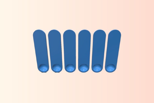 Six Tiny Measuring Spoons | 3d print model