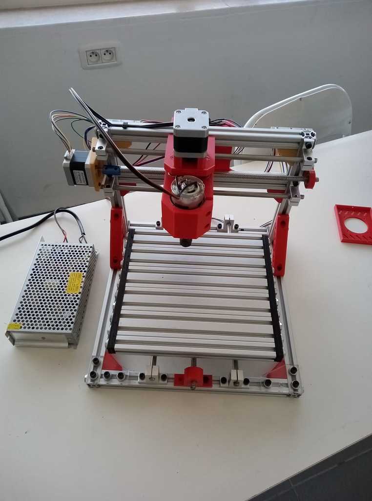 DIY CNC machine with Step assembly files with 3rd rod upgrade and part lists