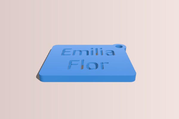 Placa Emilia Flor | 3d print model