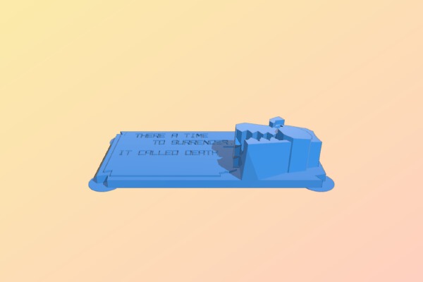 My Customized FAKEGRIMLOCK QUOTE SIGN! | 3d print model