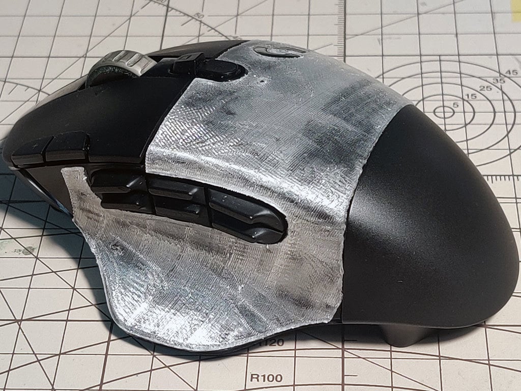 Logitech G604 mouse scan data and rubber replacement