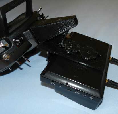 Spectrum DX-9 FPV Monitor holder for Boscam RX-LCD5802 Diversity Monitor | 3d print model