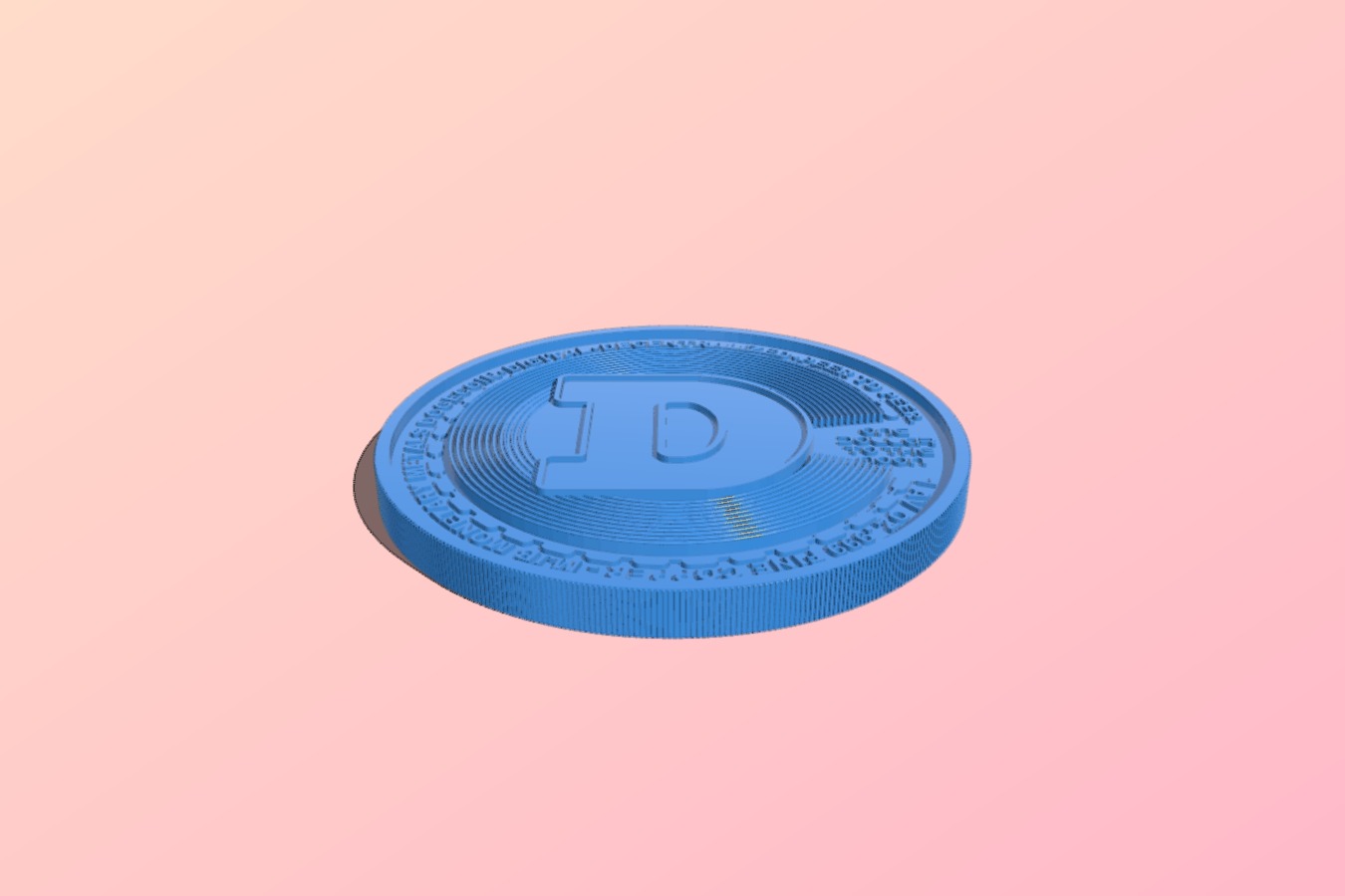 Doge coin to the moon - cryptocurrency