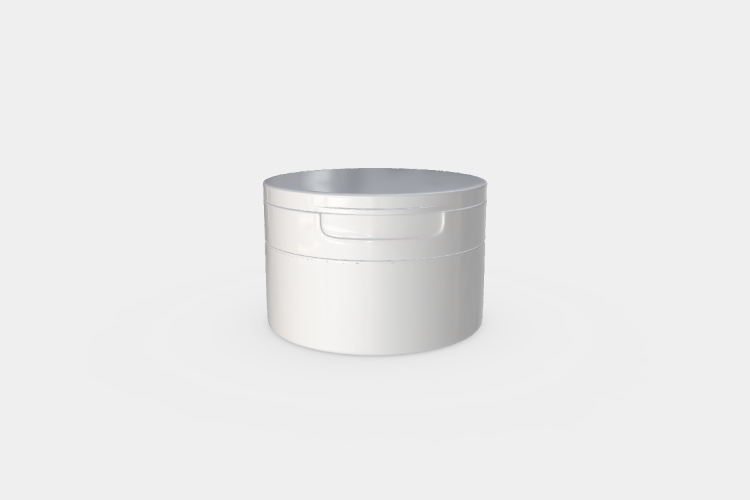 Wide Mouth Plastic Cosmetic Jar Mockup