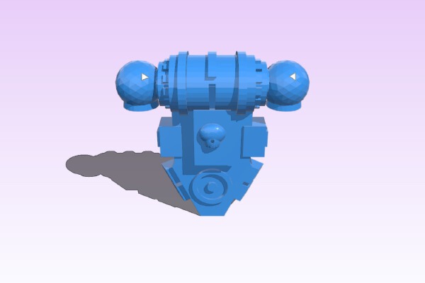 28mm Astrowarrior backpack | 3d print model