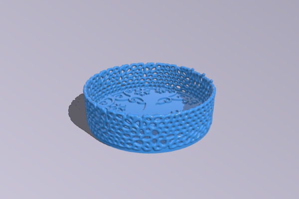 Voronoi container – Xmas dear | 3d print model