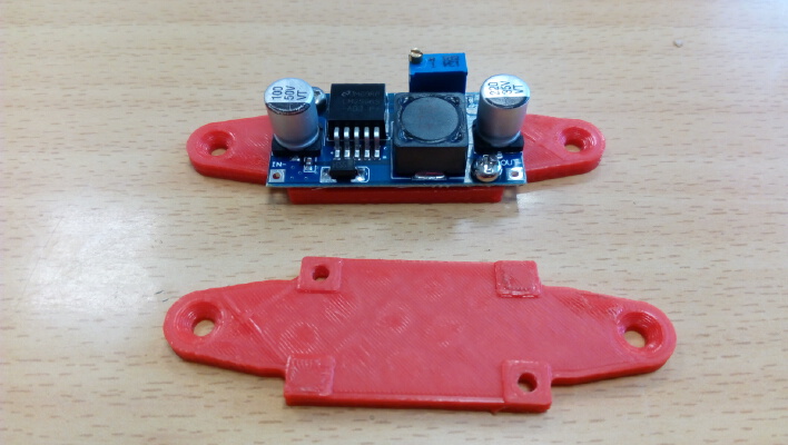 LM2596 DC-DC converter mount | 3d print model