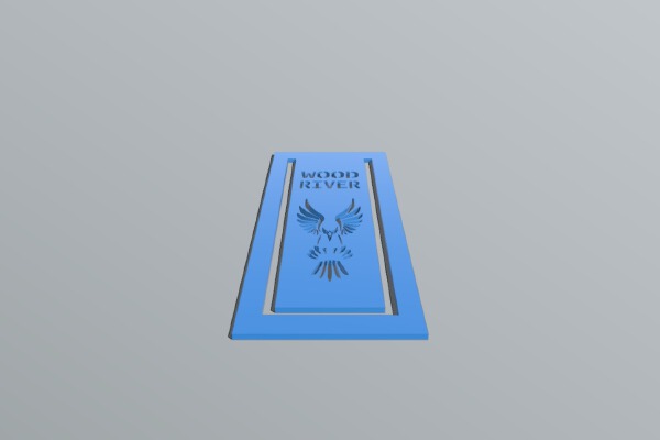 Wood River Eagles Bookmark | 3d print model