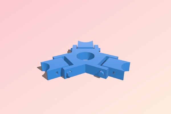 Reinforcement for bamboo climbing aid | 3d print model