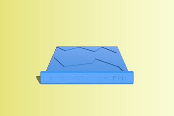 Plate Base for AT-ST Scout Walker | 3d print model