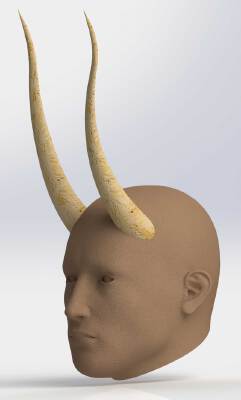 Succubus Horns (Proof of concept Model) | 3d print model