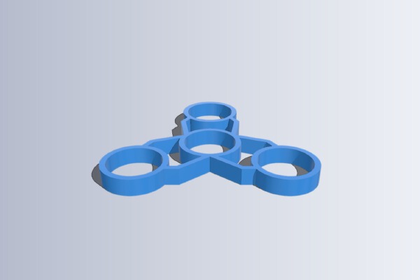 Fidget Spinner - Wingnut2k #5 | 3d print model