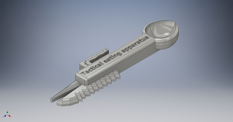 Tactical eating apparatus | 3d print model
