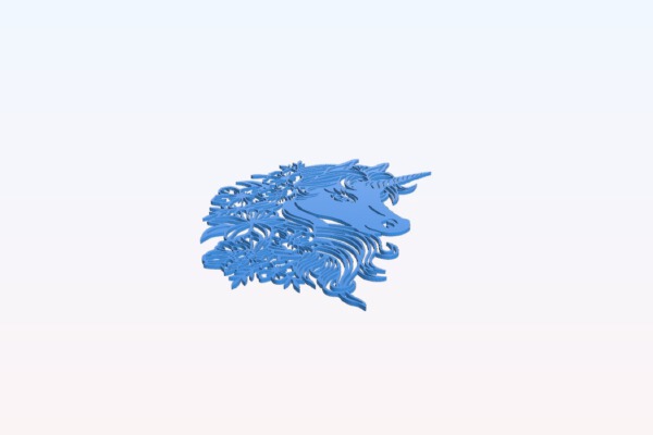2D Unicorn 2 | 3d print model