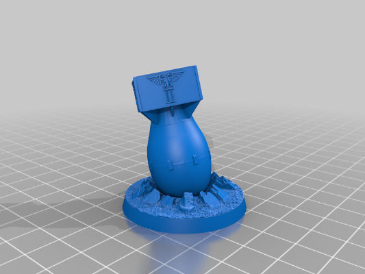 Objective Marker for Tabletop 28mm _ Grim Dark Sci-Fi | 3d print model