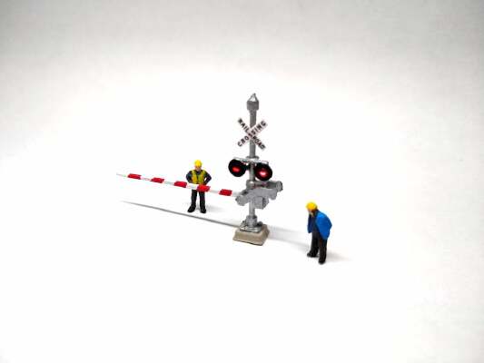N Scale Lighted Railroad Crossing Signs | 3d print model
