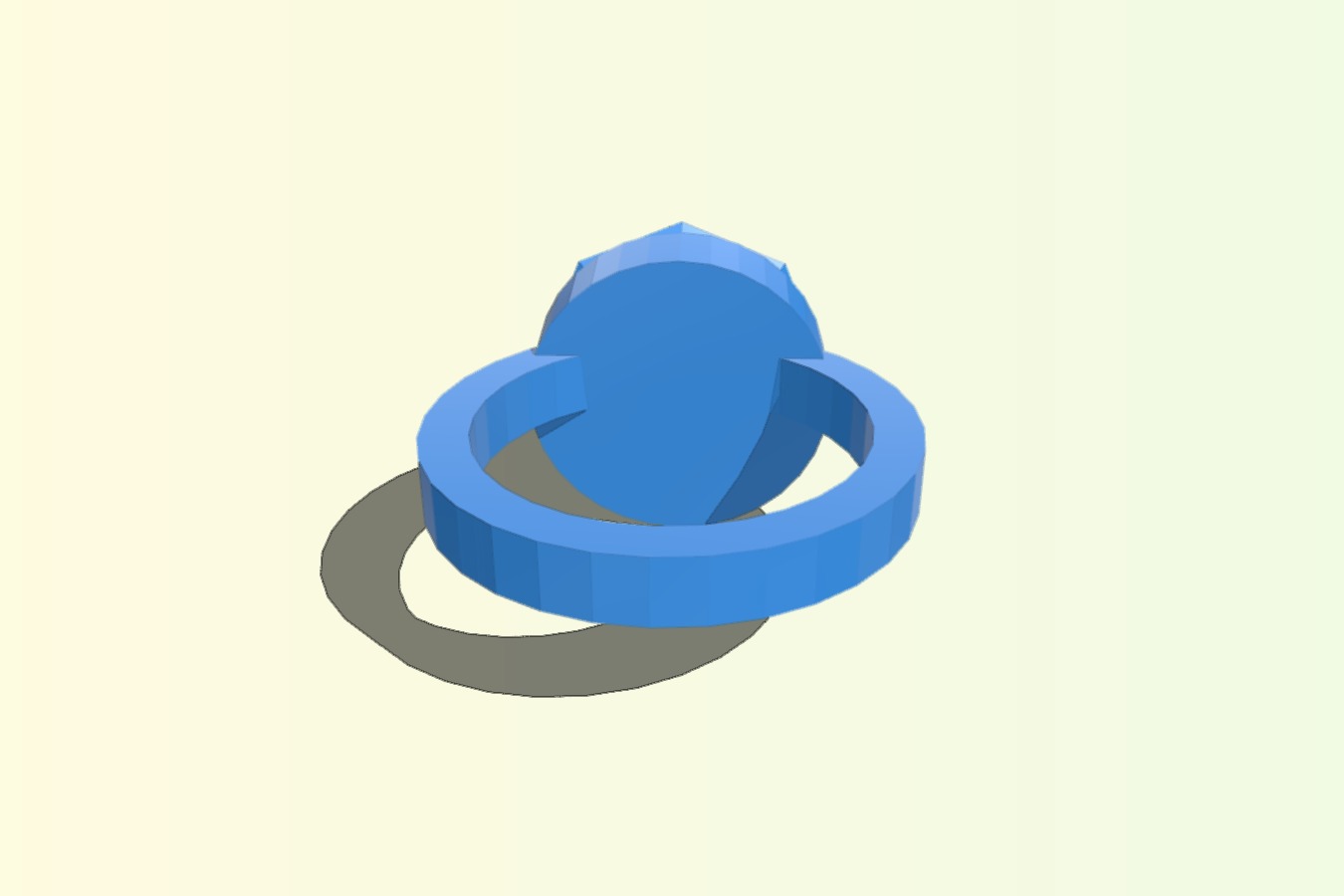 lara faux gem ring