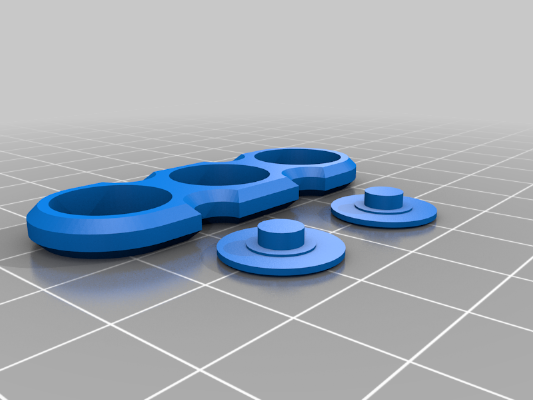 Mini Dual Spinner (Fidget Toy) Remix | 3d print model